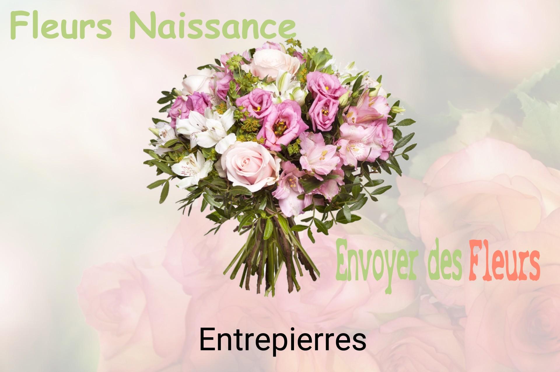 Bouquet de fleurs de naissance livré à Entrepierres